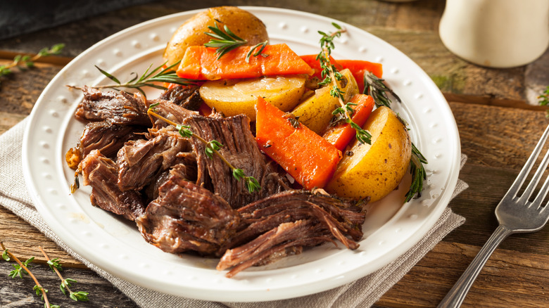 Pot roast with vegetables