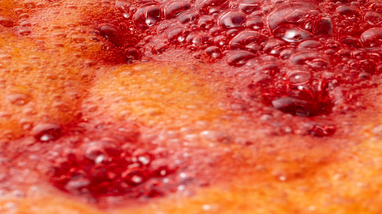 Close-up image of caramelized sugar