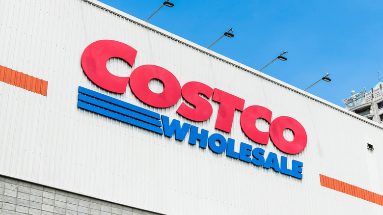 The white exterior of a Costco.