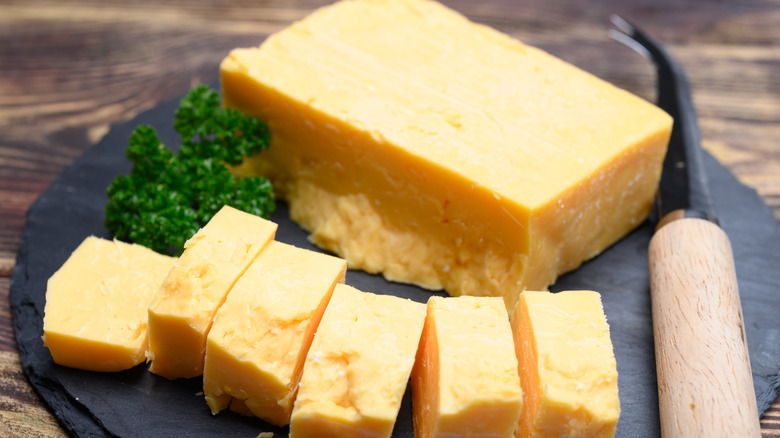 Cheddar cheese from Somerset