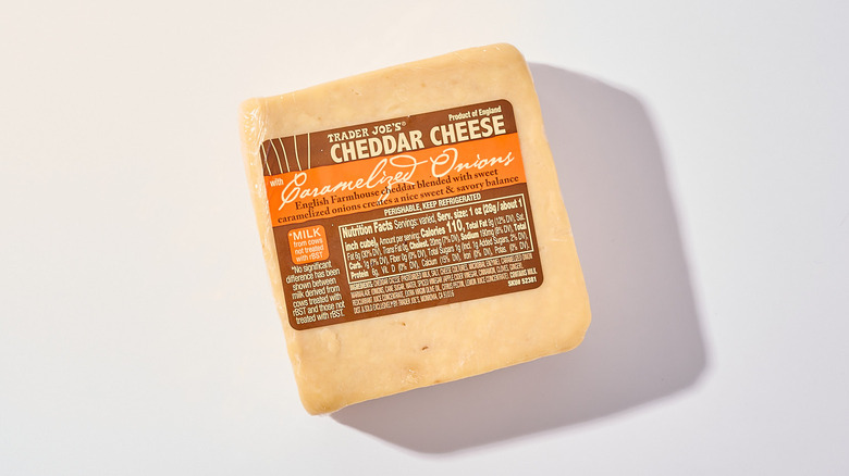 Cheddar cheese on a table