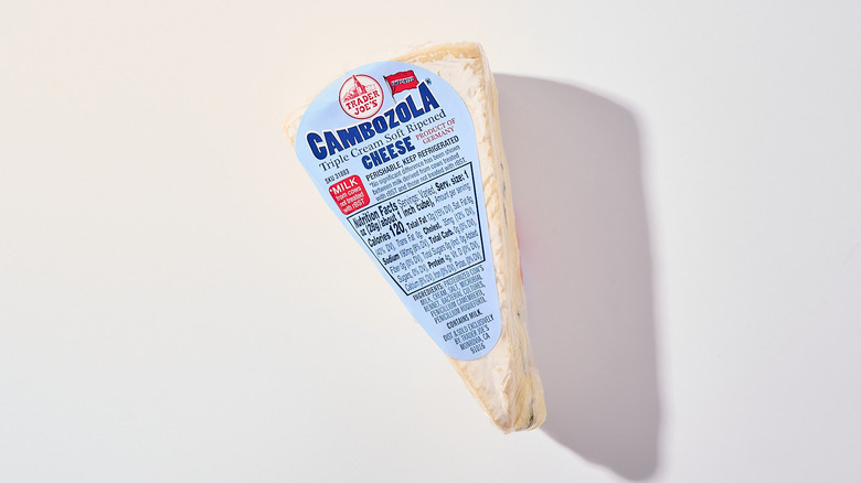 Cambozola cheese on a table