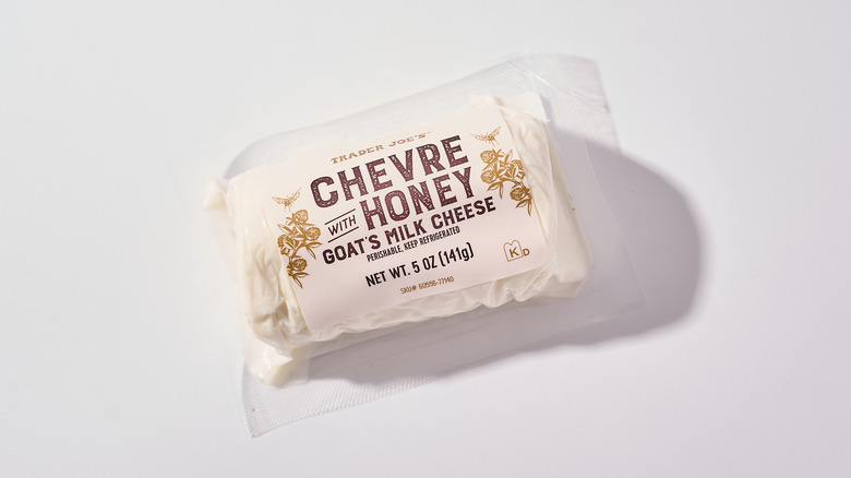 chevre cheese on a table