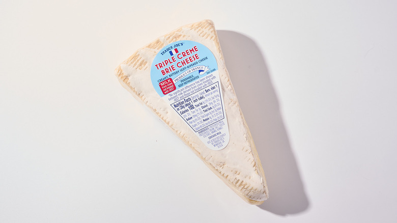 brie cheese on a table