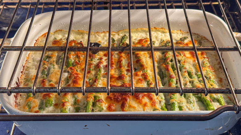 casserole in oven