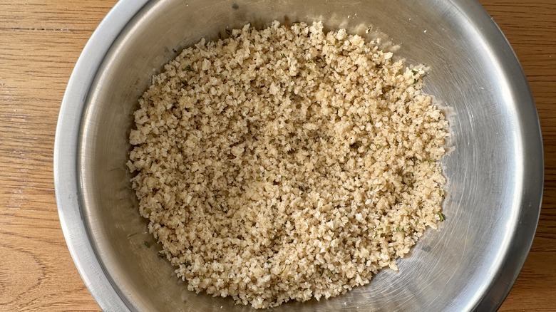 bowl of breadcrumbs