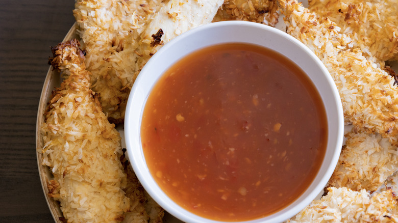 Sweet chili sauce in a bowl