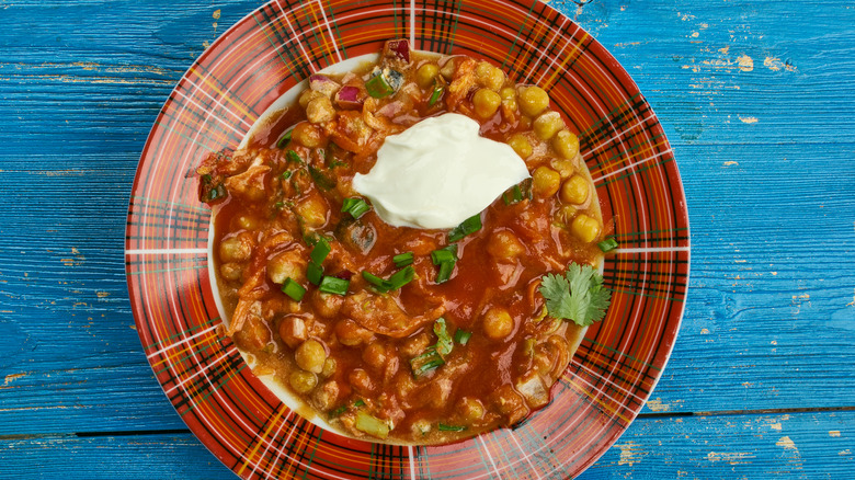 buffalo chickpeas in a plate