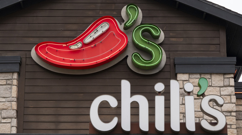 Chili's restaurant storefront on a sunny day