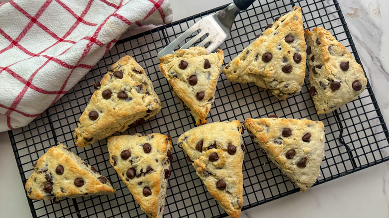 scones on cooling rack