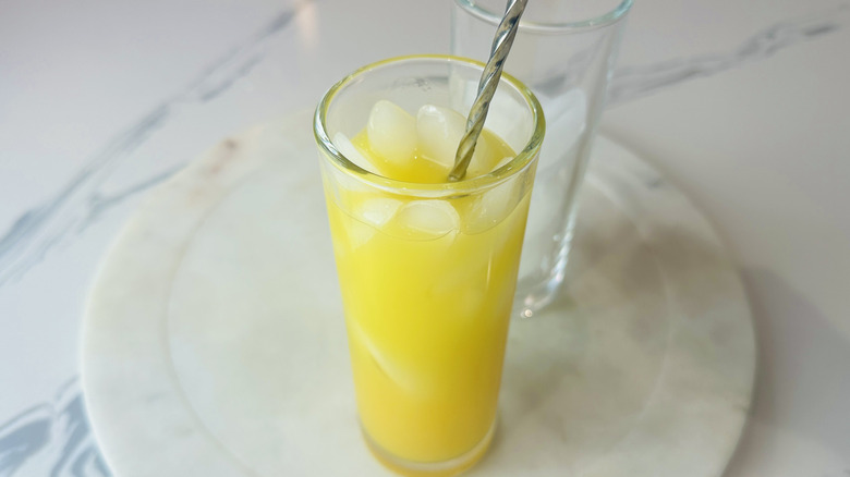 Stirring Tequila Sunrise