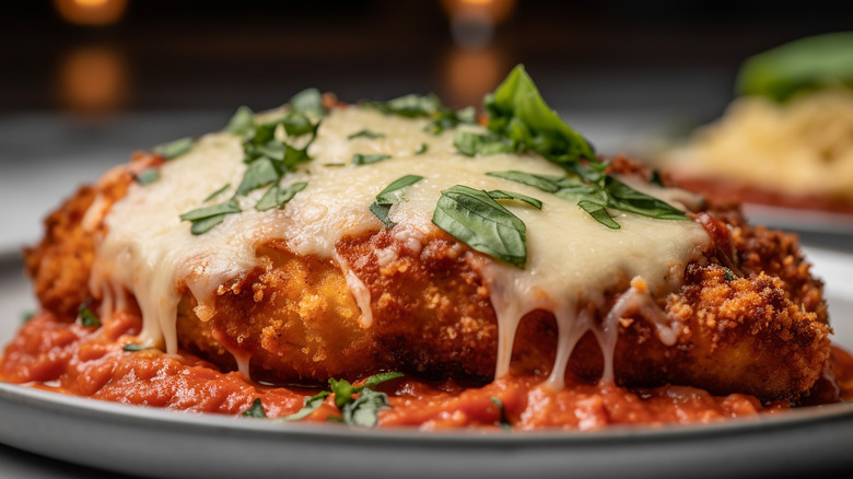 Plate of chicken Parmesan