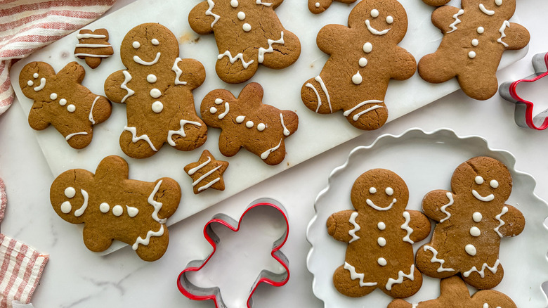 cookies on board and plate