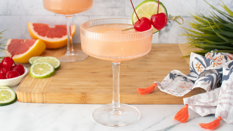 Side shot of Hemingway daiquiris