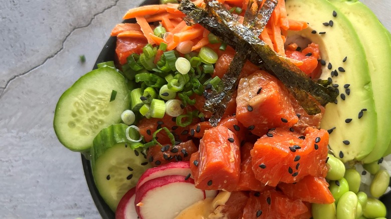 salmon poke bowl