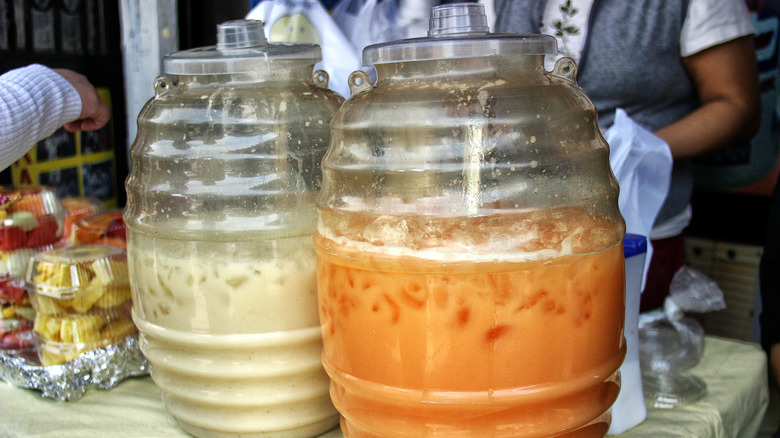 jugs of horchata
