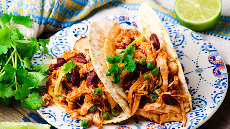Tacos on a plate