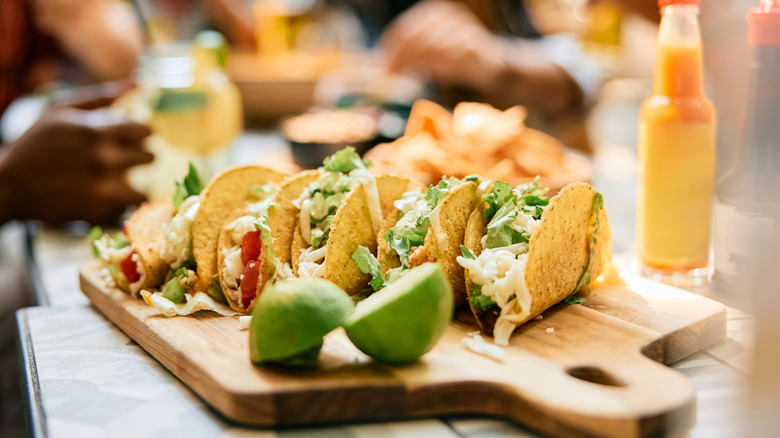 Tacos on a plate