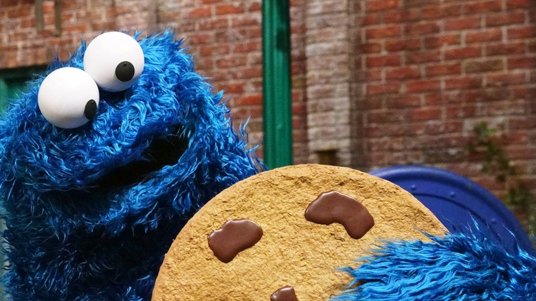 Cookie Monster with cookie