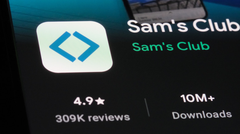 Sam's Club app in appstore