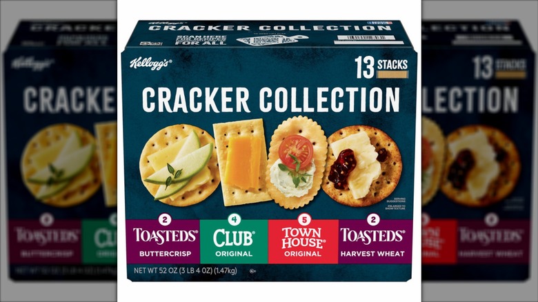 Box of selected crackers by Kellogg's.