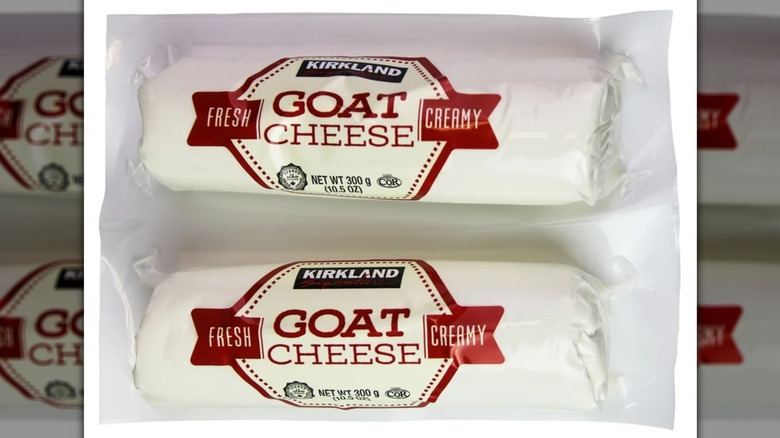 Two pack of fresh goat cheese by Kirkland.