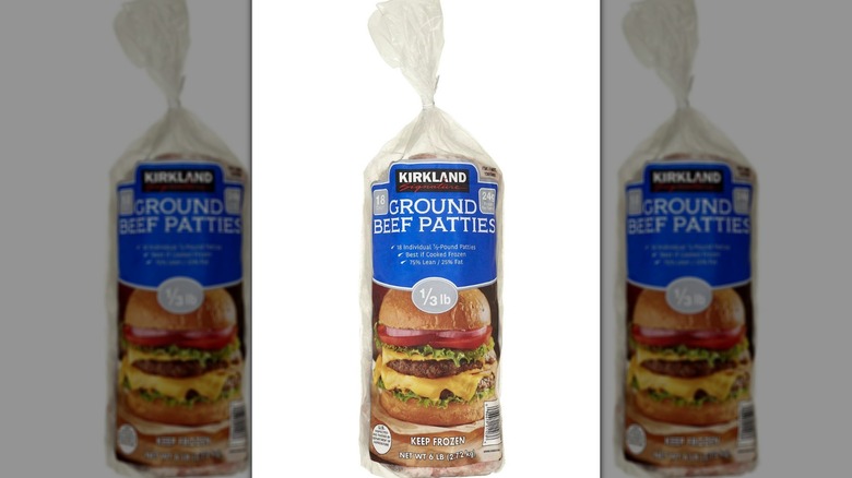 Kirkland Signature ground beef patties