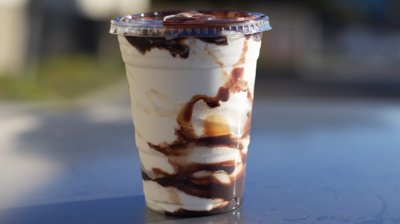 chocolate sundae from Costco