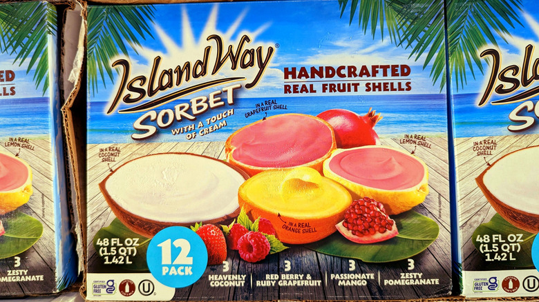 Island Way Sorbet flavor pack box