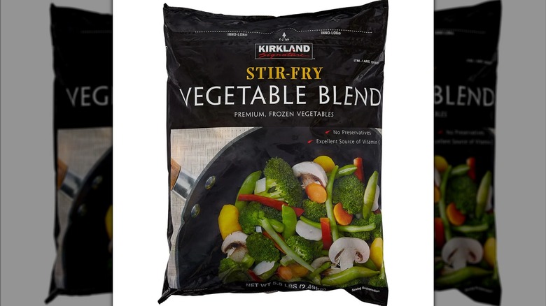 A bag of Costco's stir-fry blend.