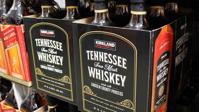 boxes of Kirkland Tennessee Whiksey