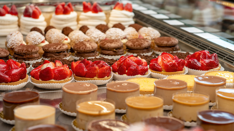 Assorted French desserts