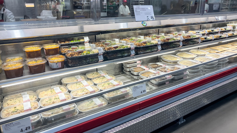 Costco's gourmet deli and prepared meals section