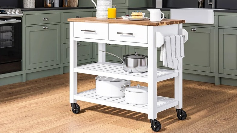 Costco's rolling kitchen island
