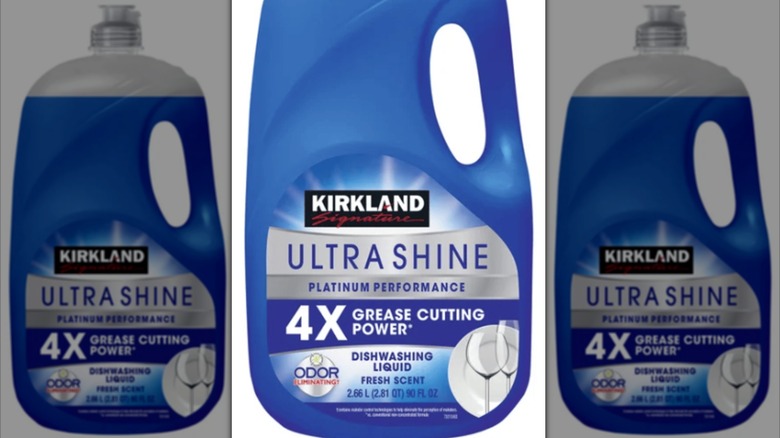 bottle of Kirkland Signature Dish Soap in cart