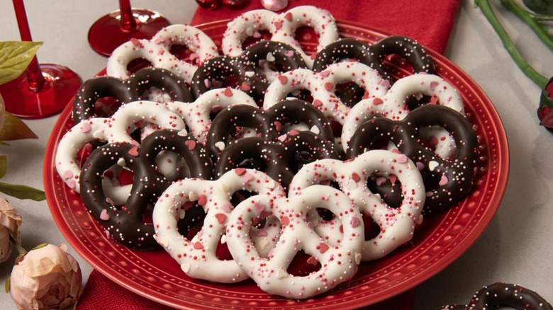Sweet Penny white and dark chocolate pretzel assortment.