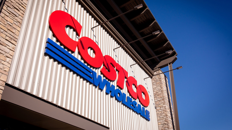 Costco whole storefront sign.