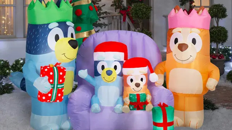 Bluey Family Christmas Inflatable