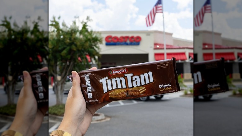 Tim Tam packet outside of Costco warehouse