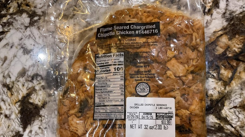 Bag of Grilled Chipotle Seasoned Chicken