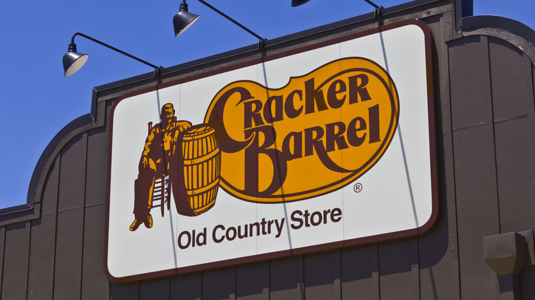 Cracker Barrel exterior logo sign