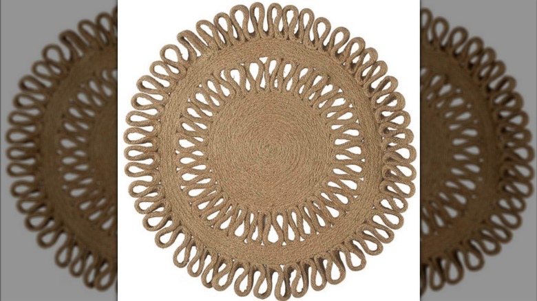 True Living Round Jute Placemat