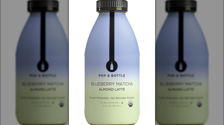 Pop & Bottle Pop & Bottle Matcha Almond Latte, Blueberry