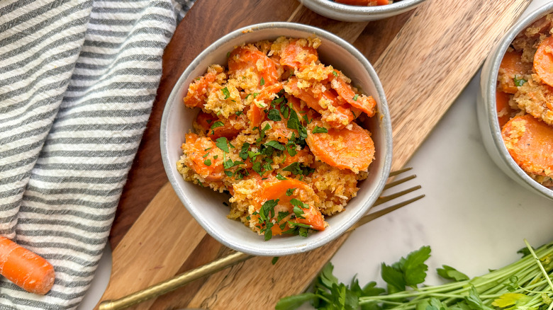 bowl of carrot casserole