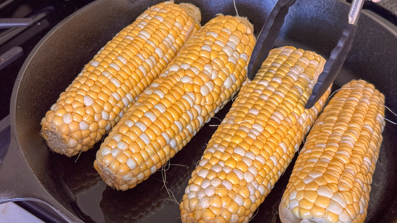 corn in skillet