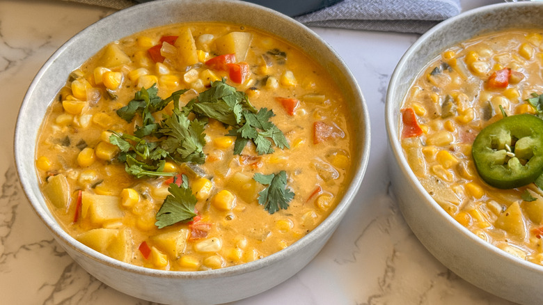 2 bowls of chowder