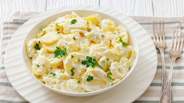 Bowl of potato salad