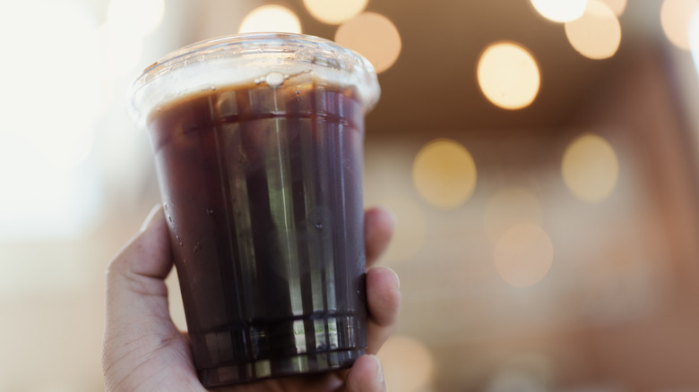 Cup of iced coffee