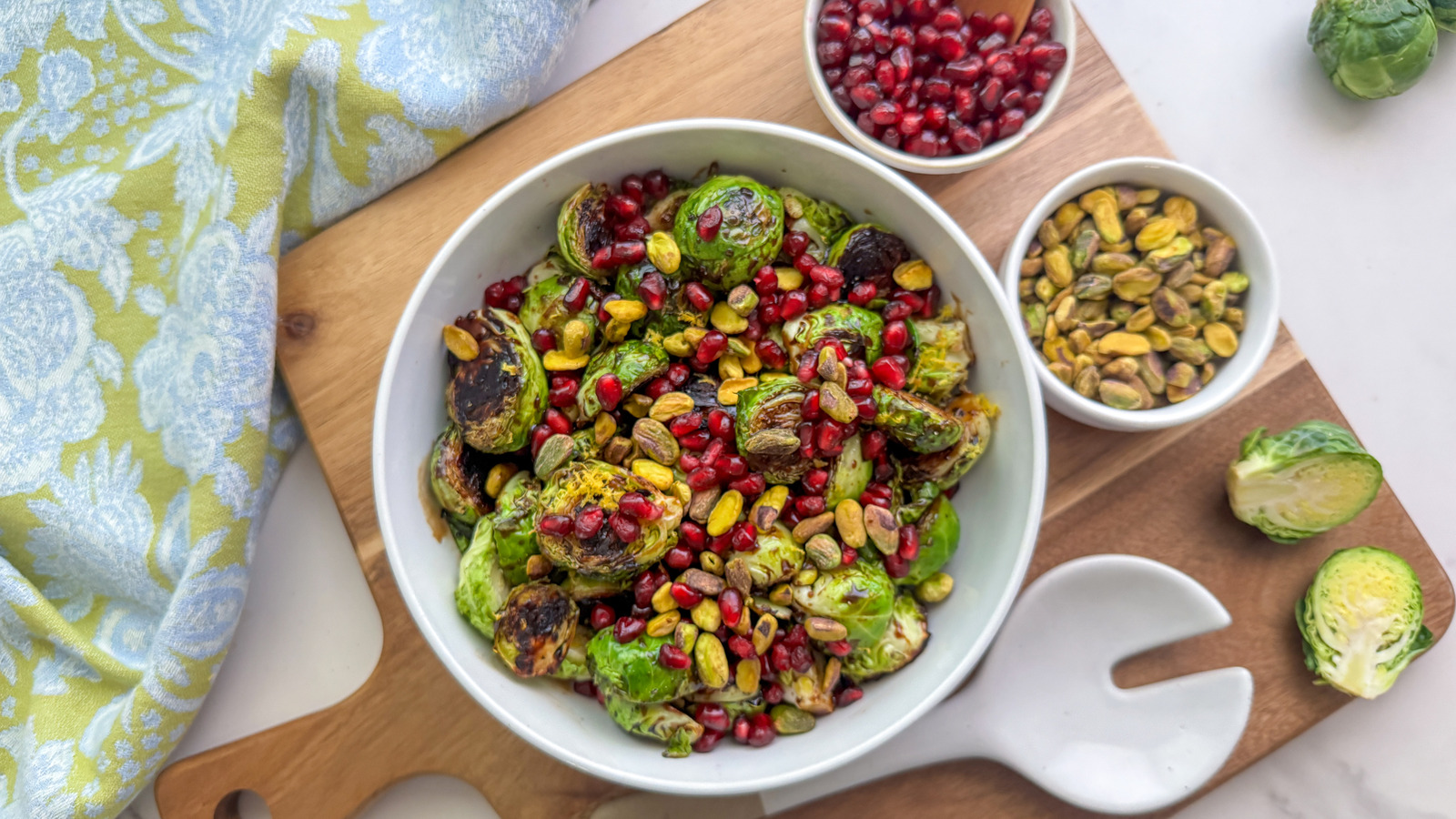 Crispy Fried Brussel Sprouts With Pomegranate Glaze Recipe