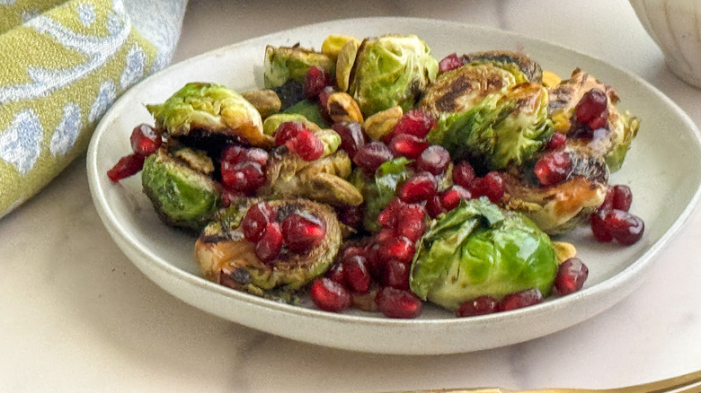 plate of brussels sprouts